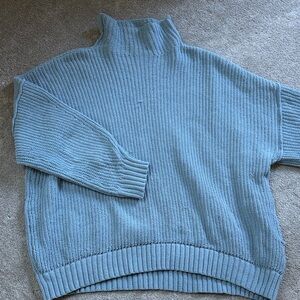 Aerie Blue Turtleneck Sweater